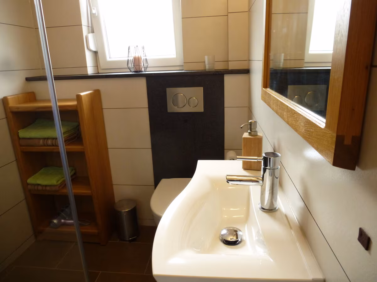 Bad der Ferienwohnung Becker in Höxter